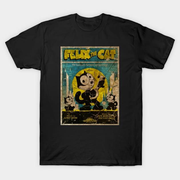 Felix The Cat - Poster Retro T-Shirt by secukupnya